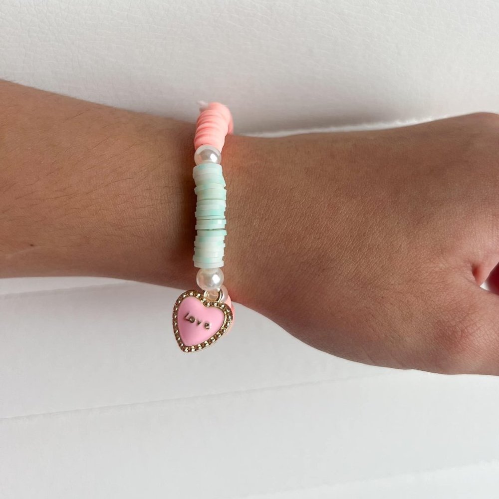 COPY - Pink and Pearl Boho Beaded Bracelet